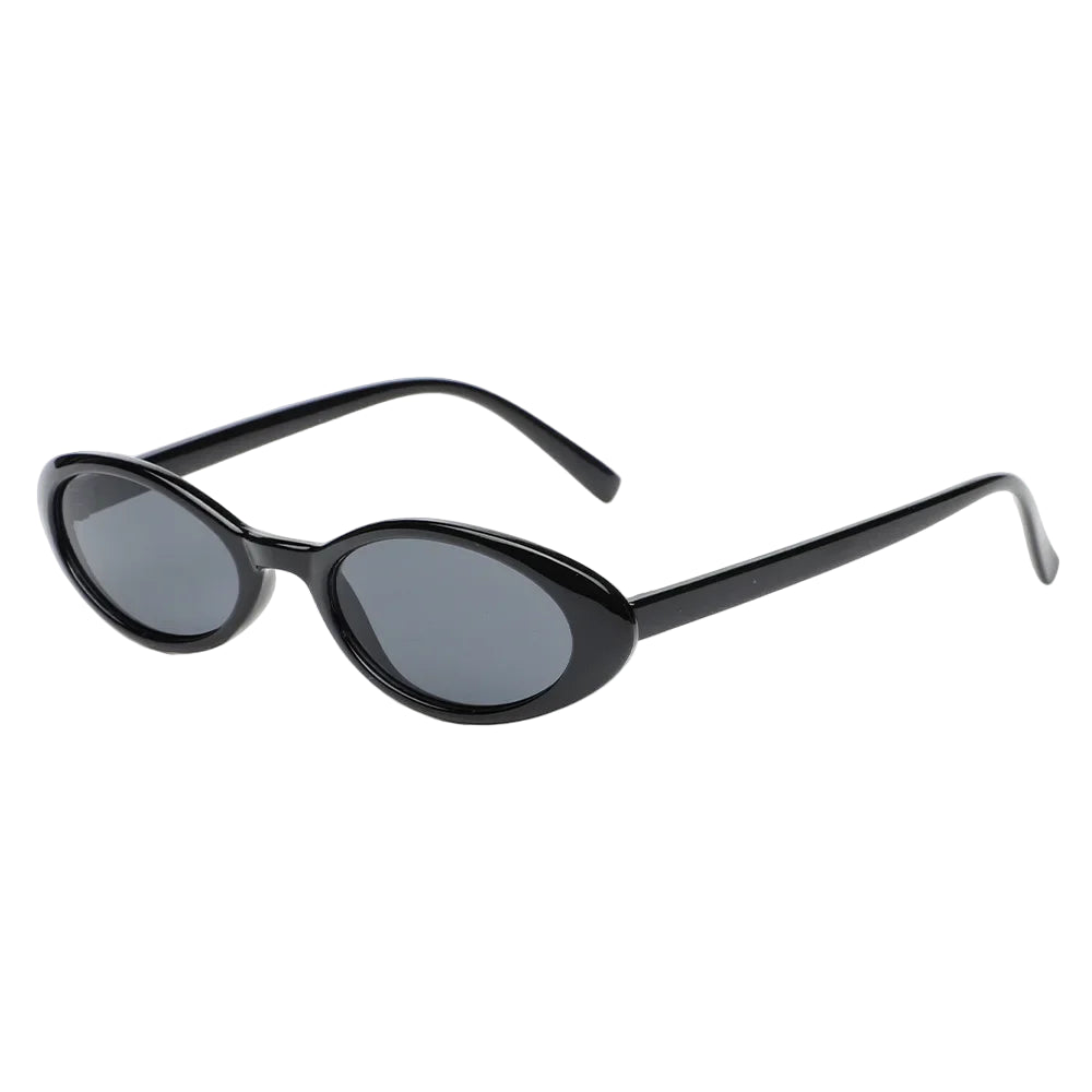 Petites Lunettes Ovales Stylées Noir