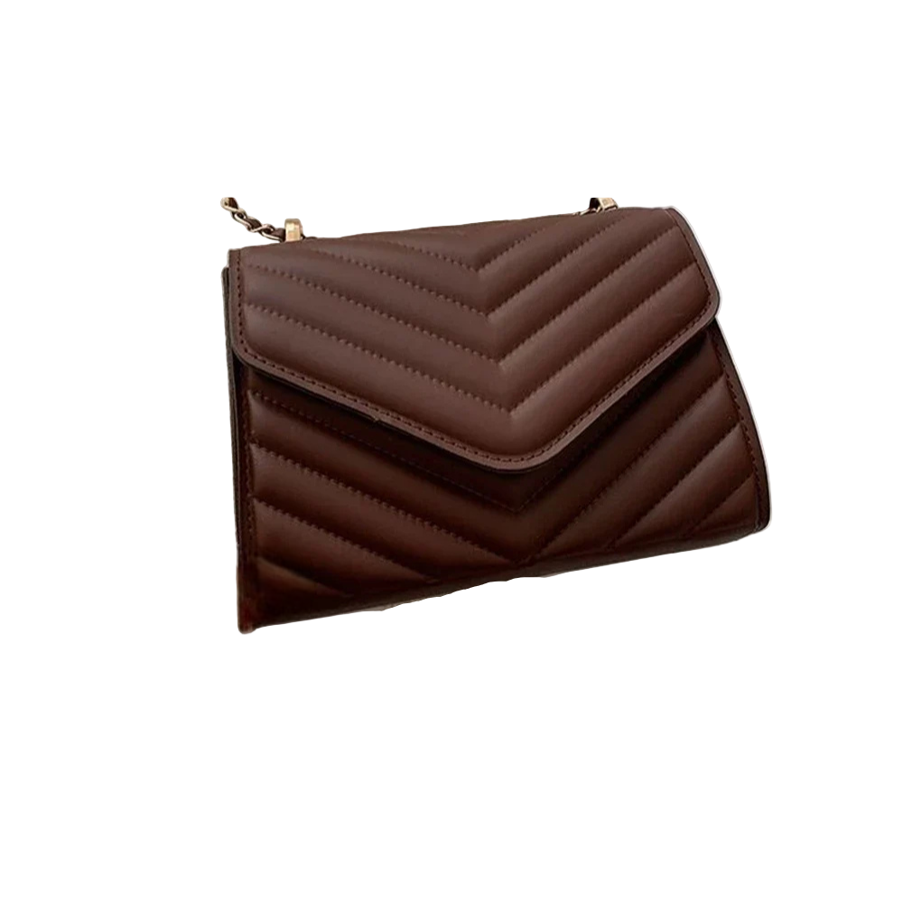 Pochette Bandoulière Minimaliste Elégante Marron