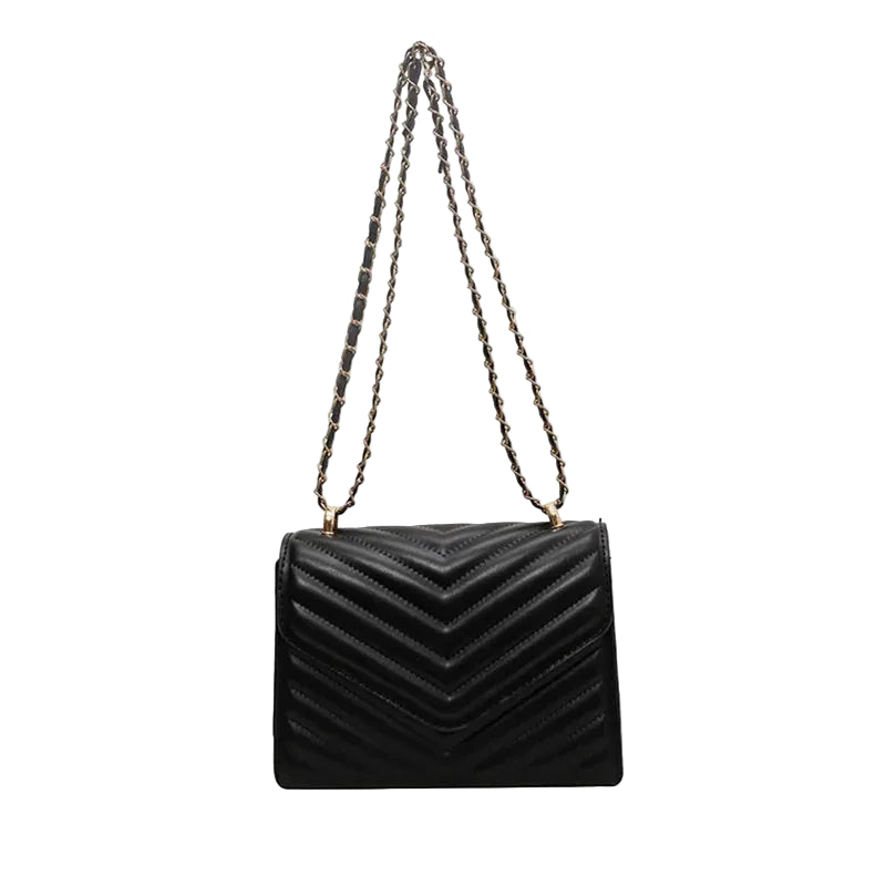 Pochette Bandoulière Minimaliste Elégante Noir
