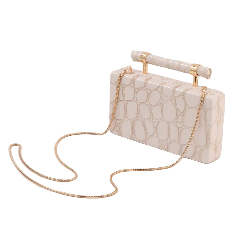 Pochette à Poignée Moderne Minimaliste Blanc
