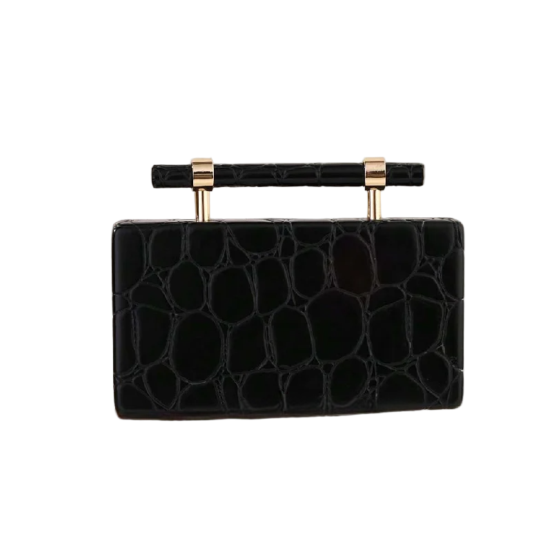Pochette à Poignée Moderne Minimaliste Noir