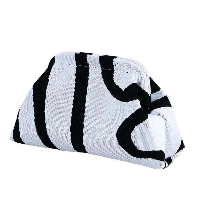 Pochette Tissée Moderne Blanc