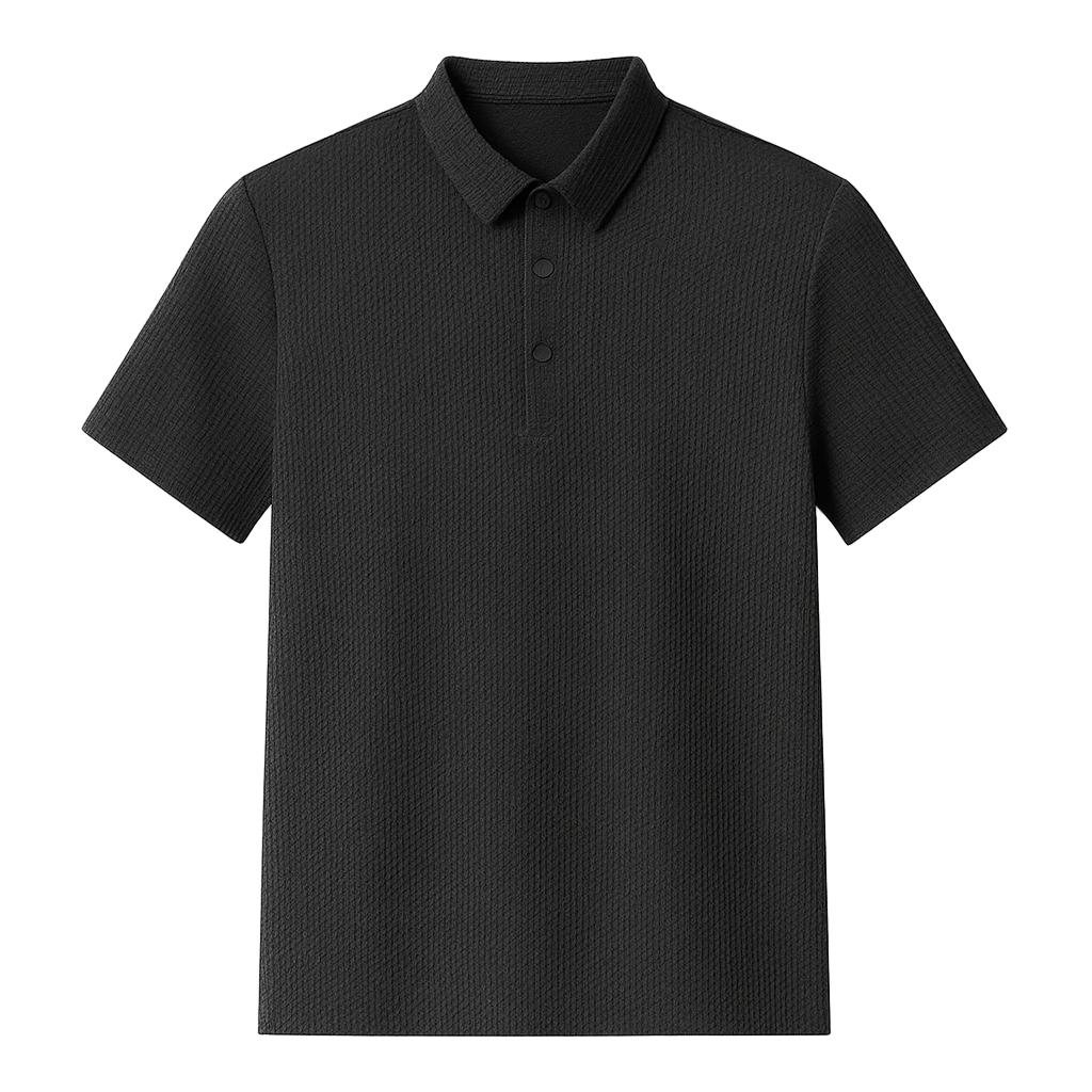 Polo en Soie Glacée Chic Gris