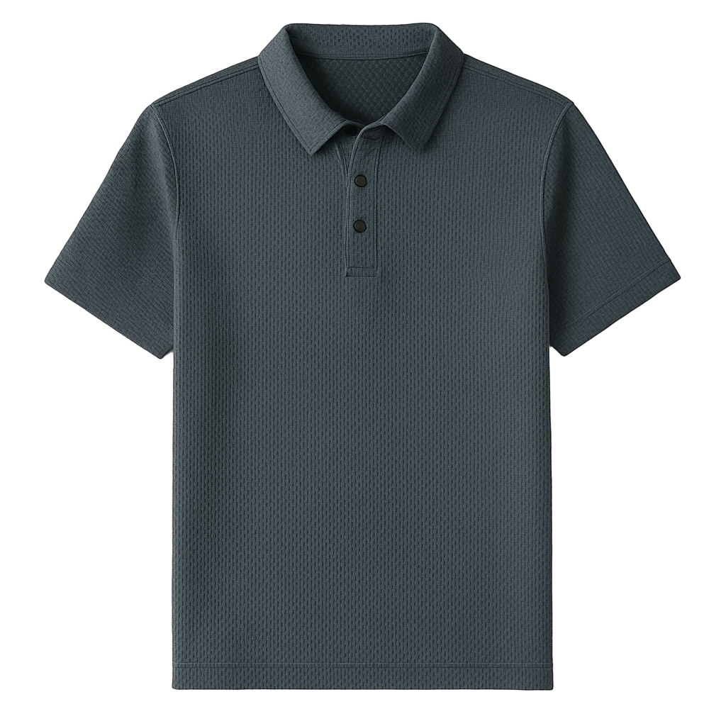 Polo en Soie Glacée Chic Vert
