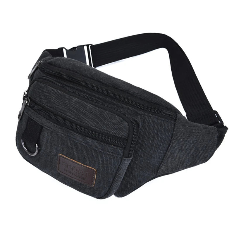 Sac Banane Homme Design Noir