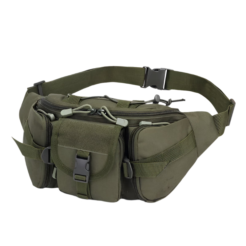 Sac Banane Multipoches Vert