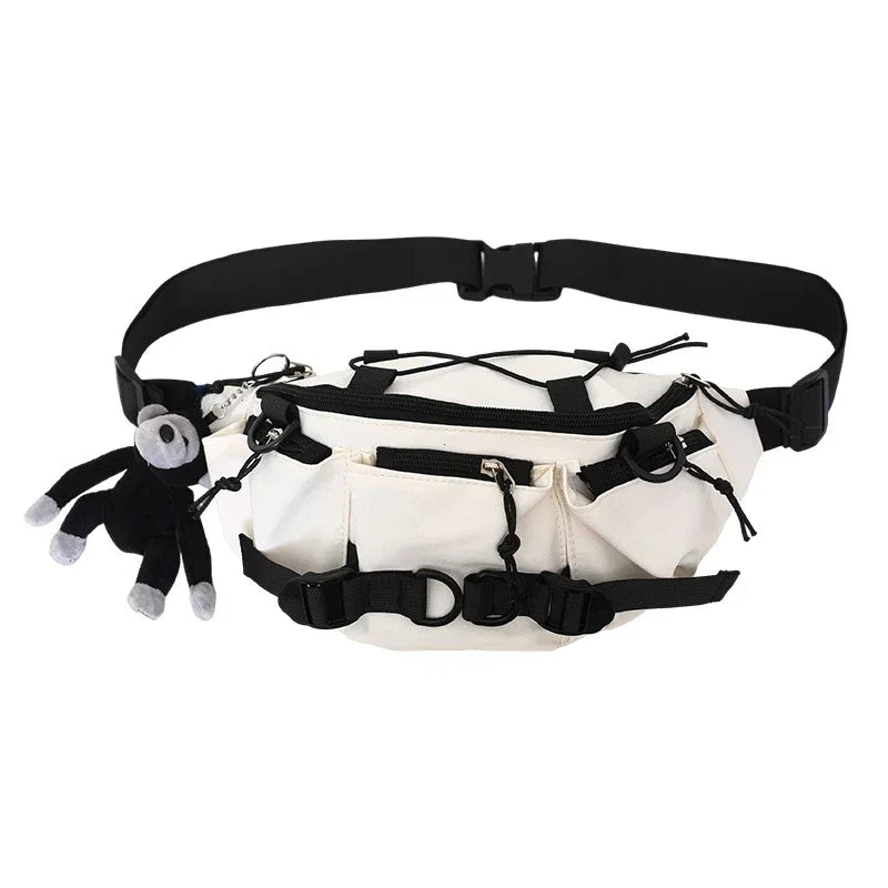 Sac Banane Streetwear Sportif Blanc