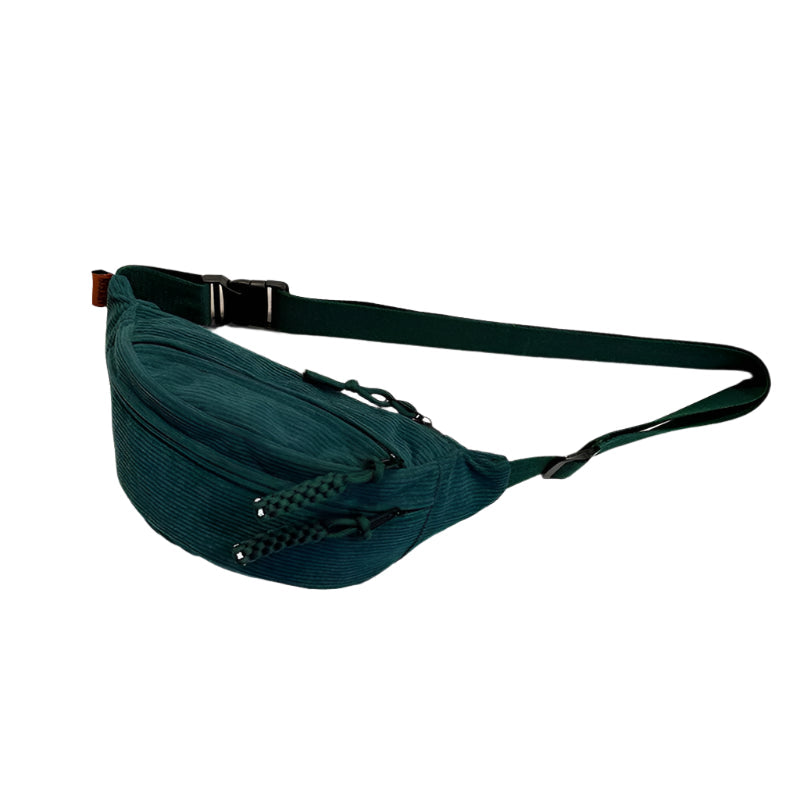 Sac Banane en Velours Vert