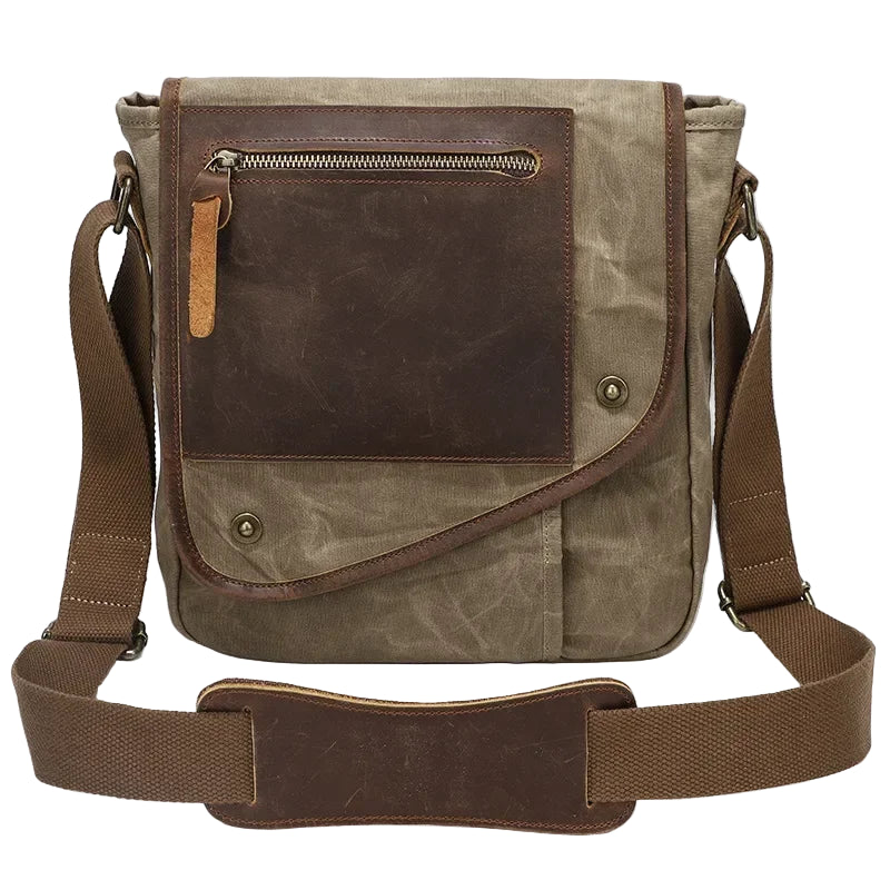 Sac Bandoulière Homme Vintage Marron