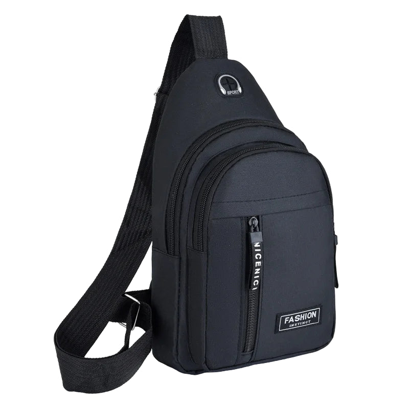 Sac de Poitrine Multifonctionnel Noir