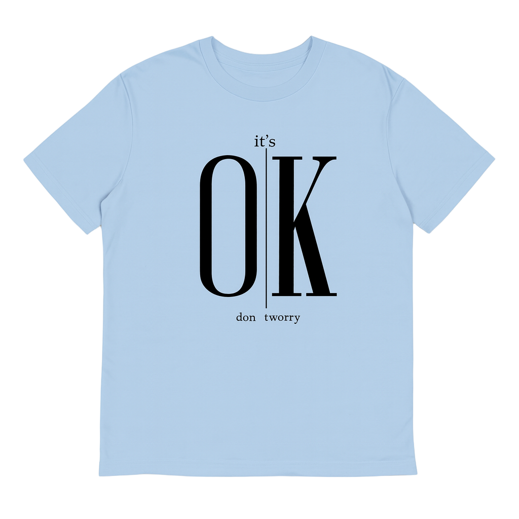 T-shirt « It’s OK » Bleu