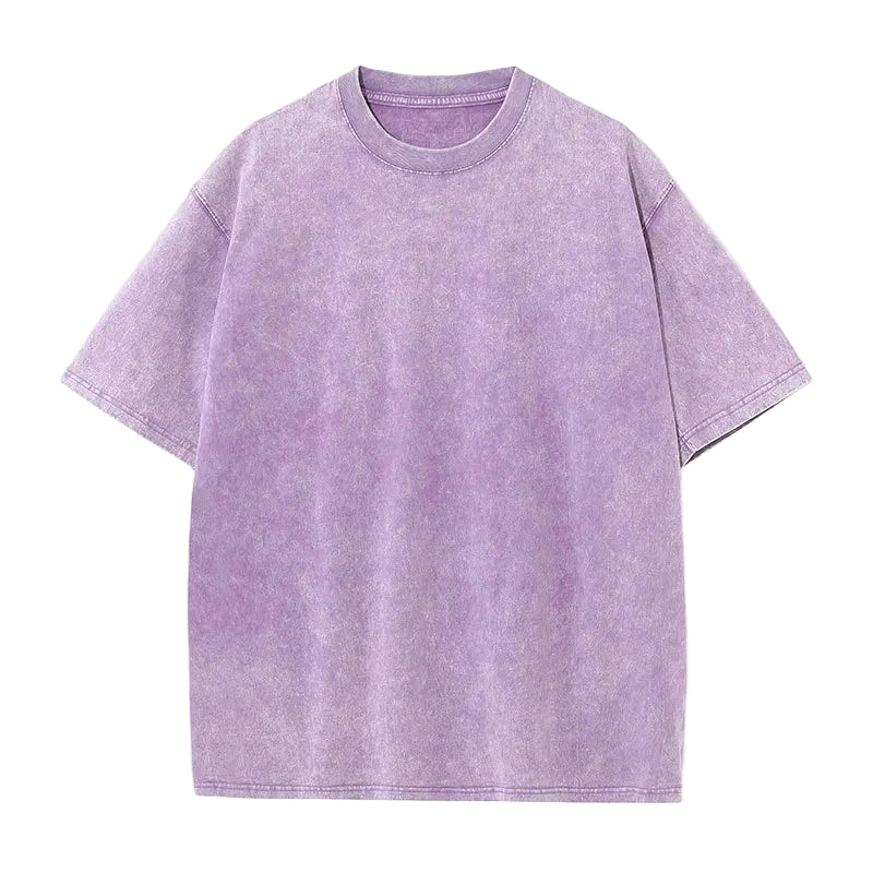 T-shirt Rétro Délavé Violet