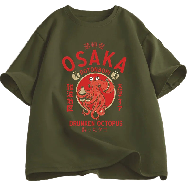 T-shirt Style Japonais Vert