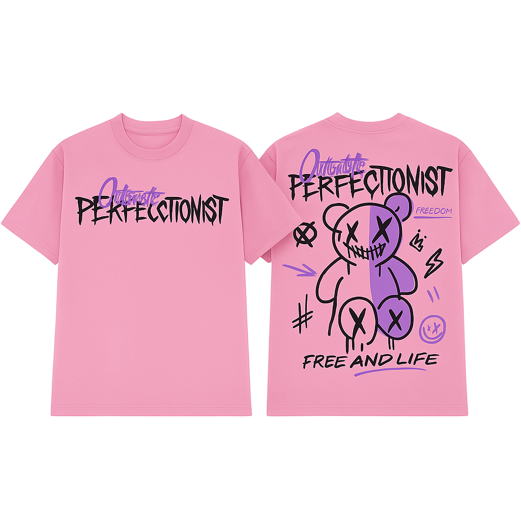 T-shirt Urbain « Perfectionnist » Rose