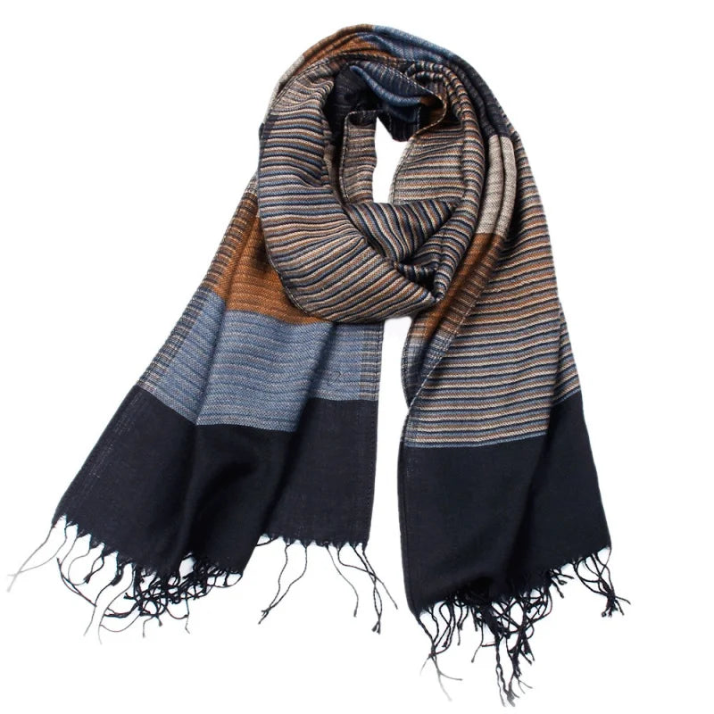 Écharpe Design Homme Bleu