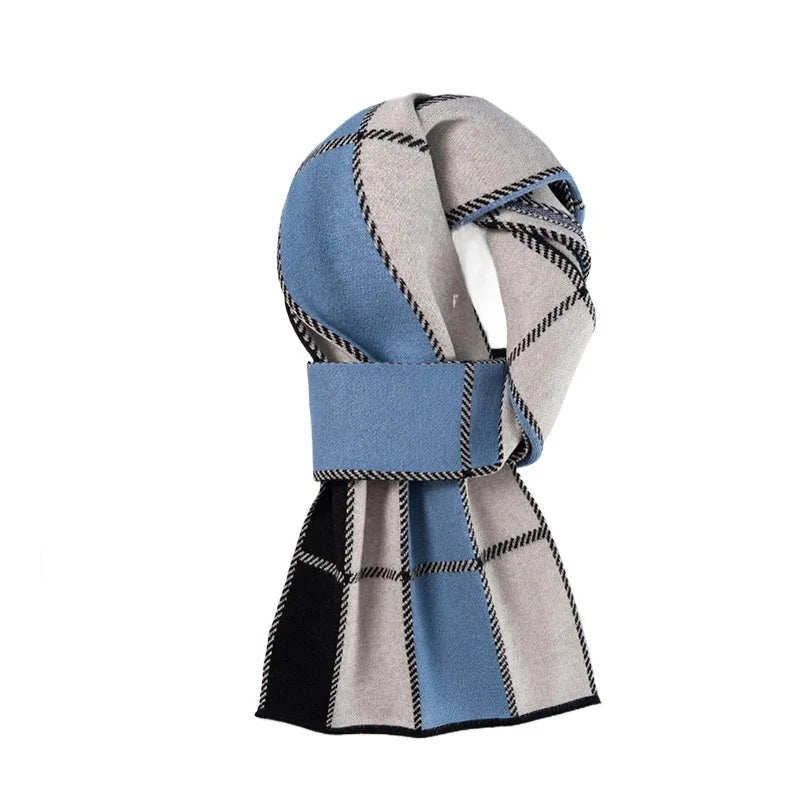 Écharpe Homme Classique Bleu