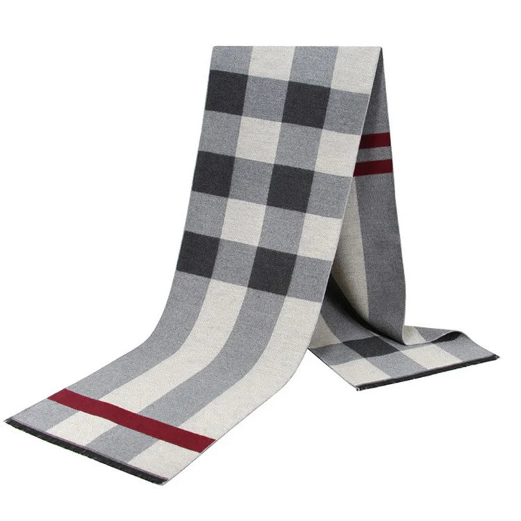 Écharpe Homme Design Gris