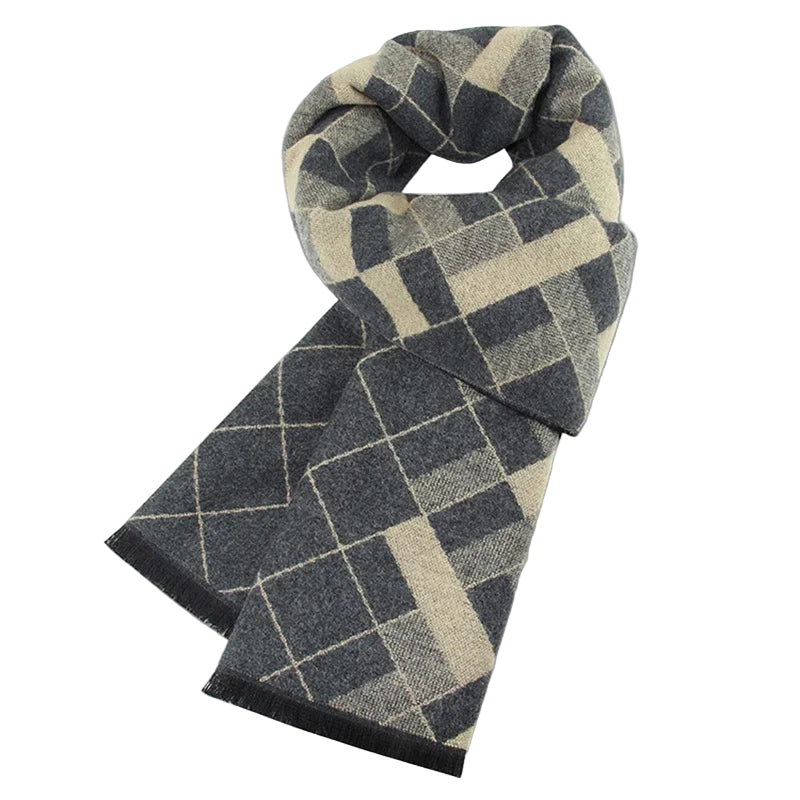 Écharpe Homme à Motifs Géométriques
