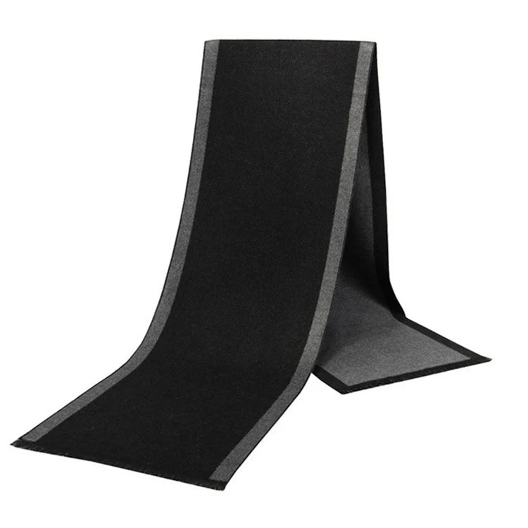 Écharpe Homme Unie Design Noir