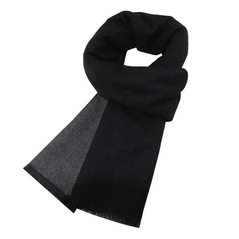 Écharpe Homme Épurée Noir