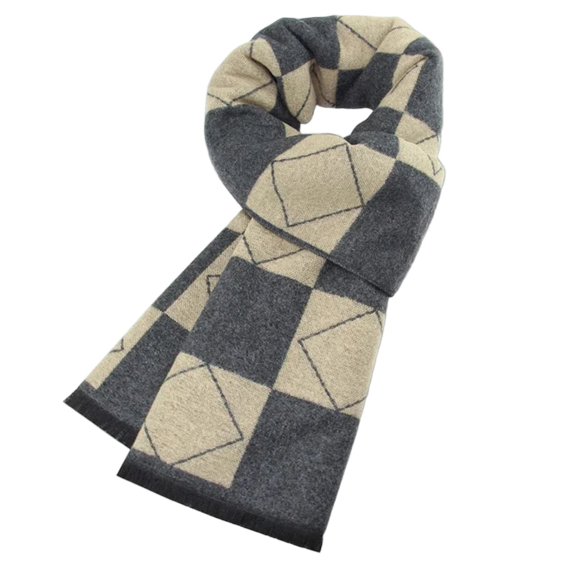 Écharpe à Motifs Géométriques