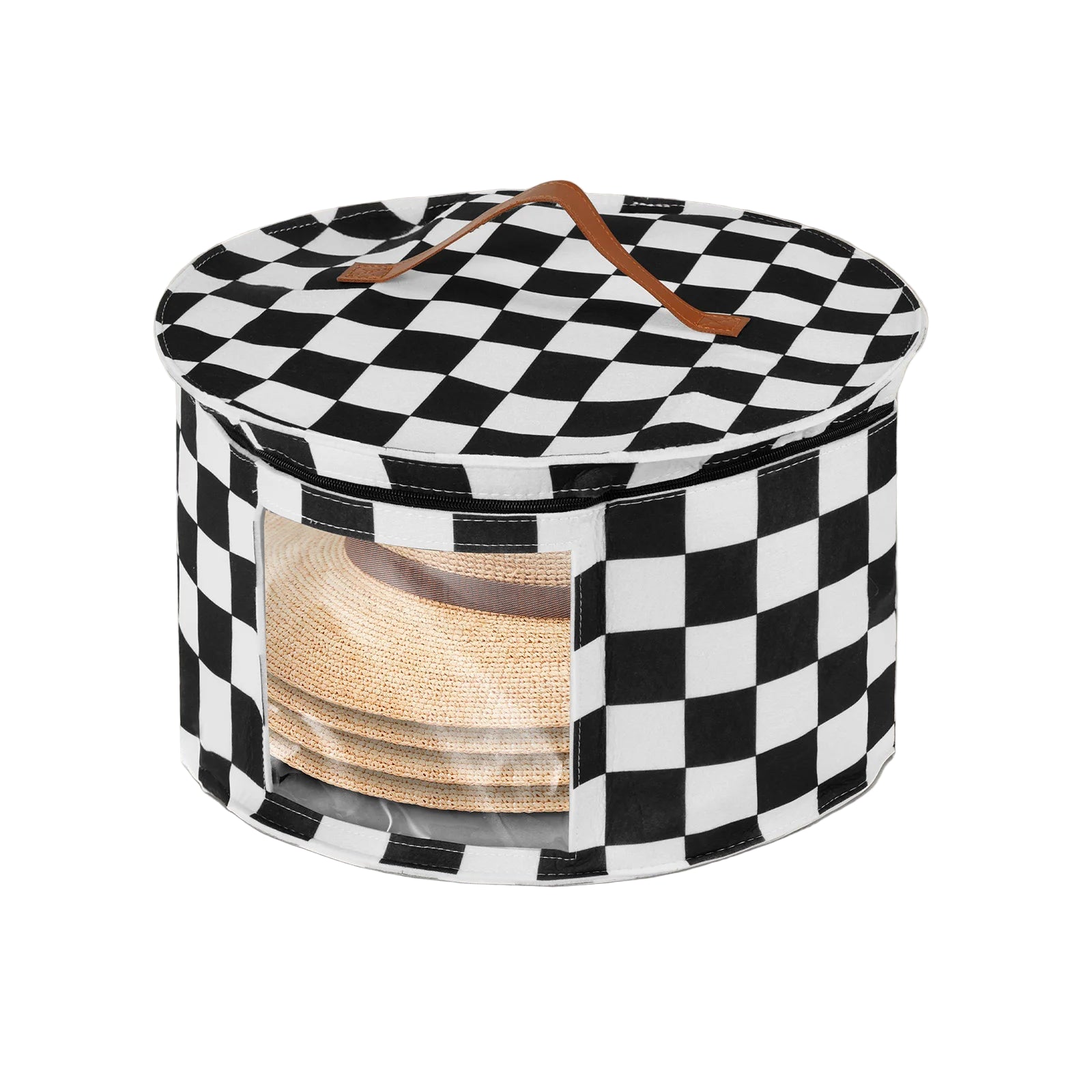 Étui à Rangement à Carreaux Ronde