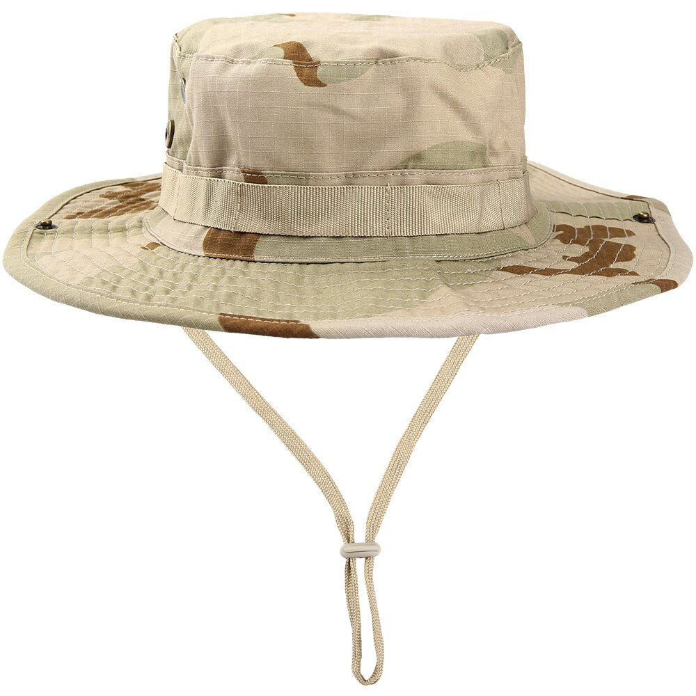Multicam Nepalese Boonie Hats Tactical Airsoft Sniper Camouflage Bucket Cap Accessories Military Army Panama Military Men Summer - La Maison Du Bob