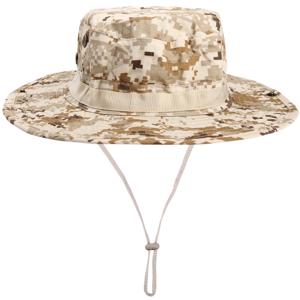 Multicam Nepalese Boonie Hats Tactical Airsoft Sniper Camouflage Bucket Cap Accessories Military Army Panama Military Men Summer - La Maison Du Bob